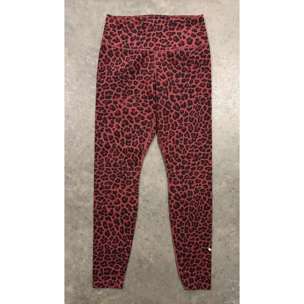 Nike One Dri-Fit Womens Leopard Leggings Size Small